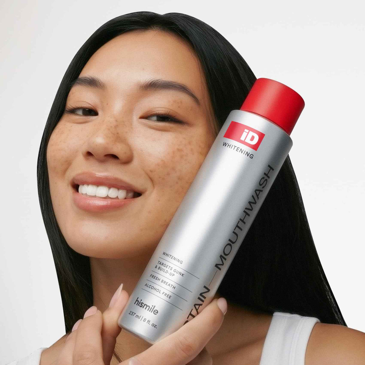 Hismile iD Stain Whitening Mouthwash, Gunk Removing Mouthwash for Fresh Breath, Hydrogen Peroxide Mouthwash to Promote Whiter Teeth,