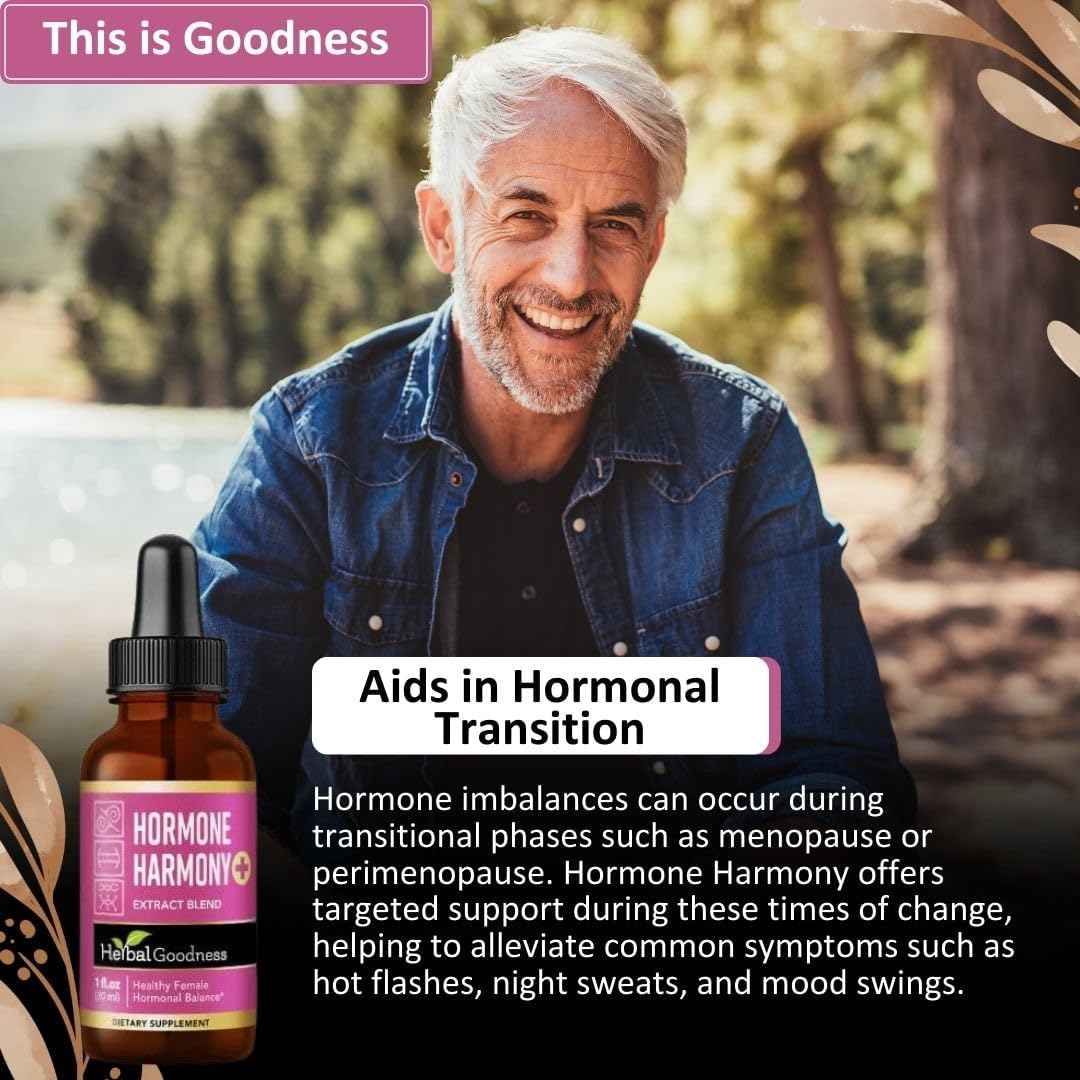 Herbal Goodness Female Support Supplement 1 Fl. oz - Natural Herbal Blend for Women’s Hormonal Health, Energy & Wellness - Adaptogenic Liquid Formula - Non-GMO, Gluten-Free - 1 Bottle