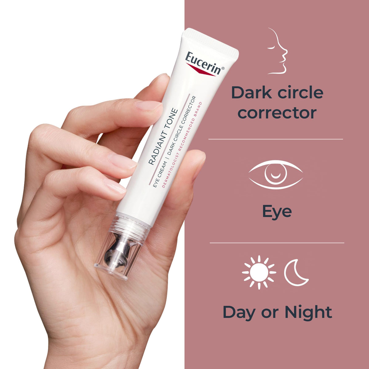 Eucerin Radiant Tone Dark Circle Corrector Eye Cream - 15ml - Brightening Formula with Thiamidol & Hyaluronic Acid