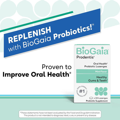 BioGaia Prodentis Oral Probiotics for Teeth & Gums and Bad Breath - Dental Hygienist-Recommended - Promotes Healthy Gums & Improves Oral Health - Fights Bad Breath - Dental Probiotic (3-Pack)