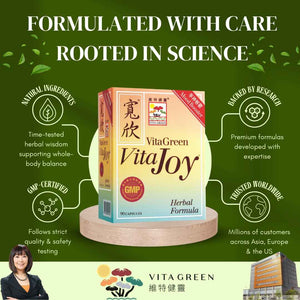 Vita Green Stress Support Supplement - Calm, Balance and Restful Nights - Promotes Relaxation and Emotional Wellness - Natural Formula to Unwind and Stay Centered - 90 Capsules