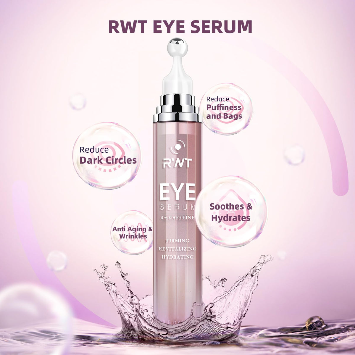 5% Caffeine Under Eye Serum - 360° Massage Roller Ball
