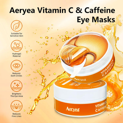 Aeryea Vitamin C & Caffeine Under Eye Patches - Brightening Hydra-Gel
