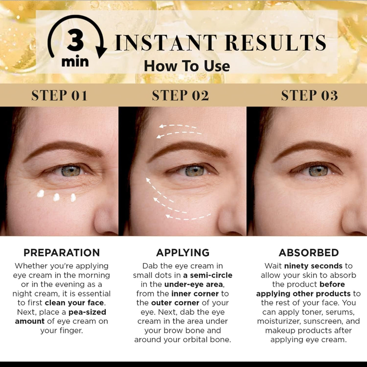 LPH LAB Temporary Eye Tightener - Instant Under-Eye Bag & Dark Circle Remover (0.5 oz)