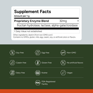 FODZYME® Home Kit Digestive Enzymes for Gut Health, Relief for Bloating, Gas, Constipation, Diarrhea, Abdominal Pain, Low FODMAP, 60 Dose FODZYMEBuy Supplements Australia