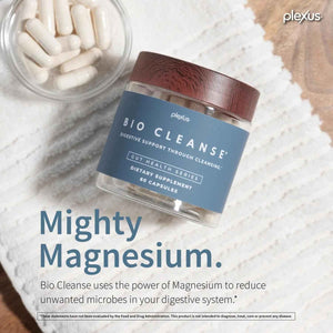 Plexus Bio Cleanse 60 ct. - Daily gut health supplement with magnesium for digestive cleansing, regularity, and vitamin C antioxidant support
