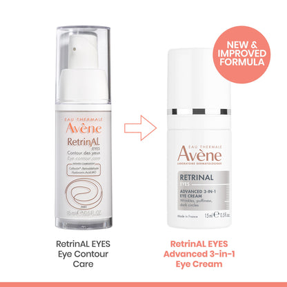 Avène Retrinal EYES Advanced 3-In-1 Eye Cream - Retinaldehyde & HA
