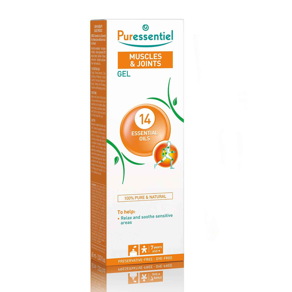 Puressentiel Muscles and Joints Gel - Soothing Gel for Muscle Relief and Knee Relief - Cooling Gel for Foot Relief - Back Gel - 2.02 oz