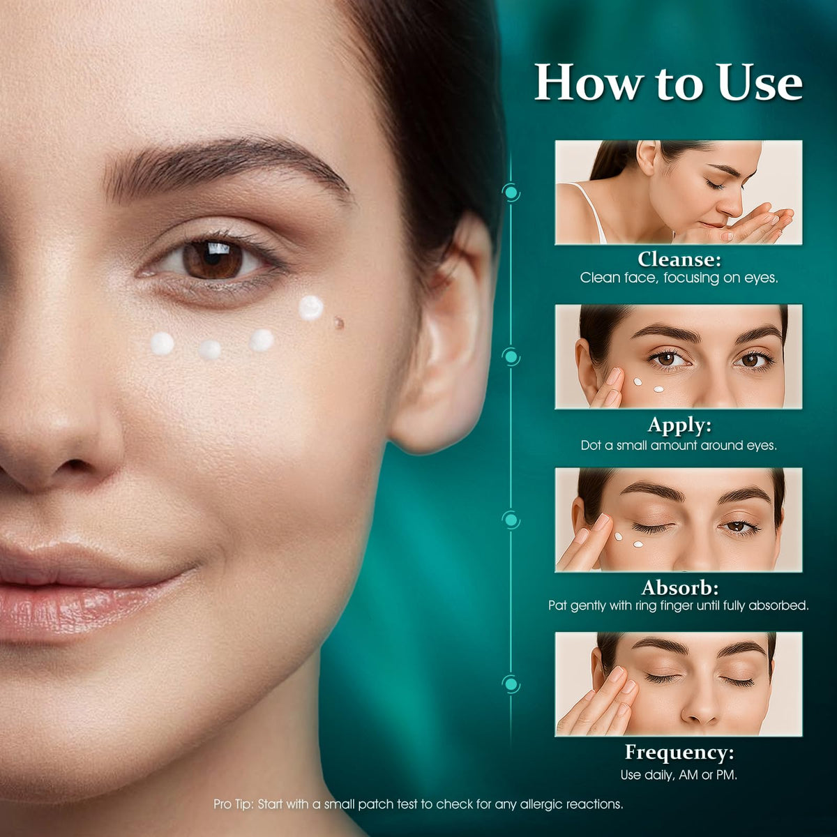 HOLYOM Retinol Eye Cream - Rapid Anti-Aging & Tightening (1 fl oz)