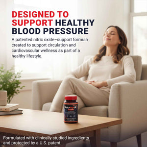 Vasonoxol U.S. Patented Nitric Oxide Supplement for Blood Pressure Support 2880mg - Physician Formulated Vascular Health Formula with L-Arginine & L-Citrulline - Vegan, Non-GMO (120 Capsules)
