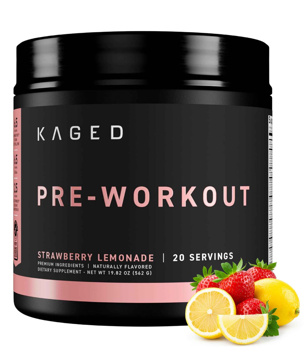 Kaged Original Pre Workout Powder - Fruit Punch - Pre-Workout with Creatine, Beta Alanine, L-Citrulline, BCAAs - 274 mg Caffeine - Pre Supplements for Men & Women - 20 Servings