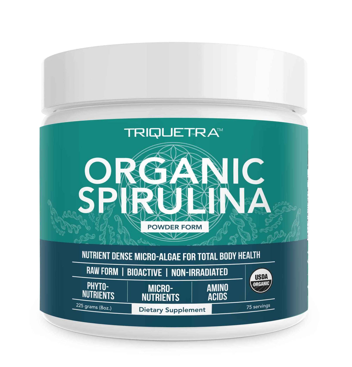 Organic Spirulina Tablets (360 Tablets) - Made with Parry Spirulina, The Best Spirulina in the World, Highest Nutrient Density - Non-Irradiated, 3 Organic Certifications (90 Servings)