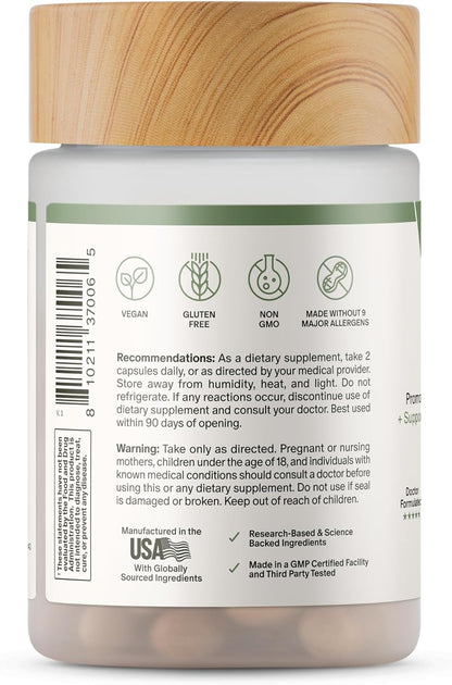 Snap Supplements Thyroid Health, Selenium, Zinc, L-Tyrosine, 60 Capsules - Thyroid Support Supplement for Women & Men, Botanicals for Metabolism, Energy & Endocrine Balance, Iodine-Free, Vegan