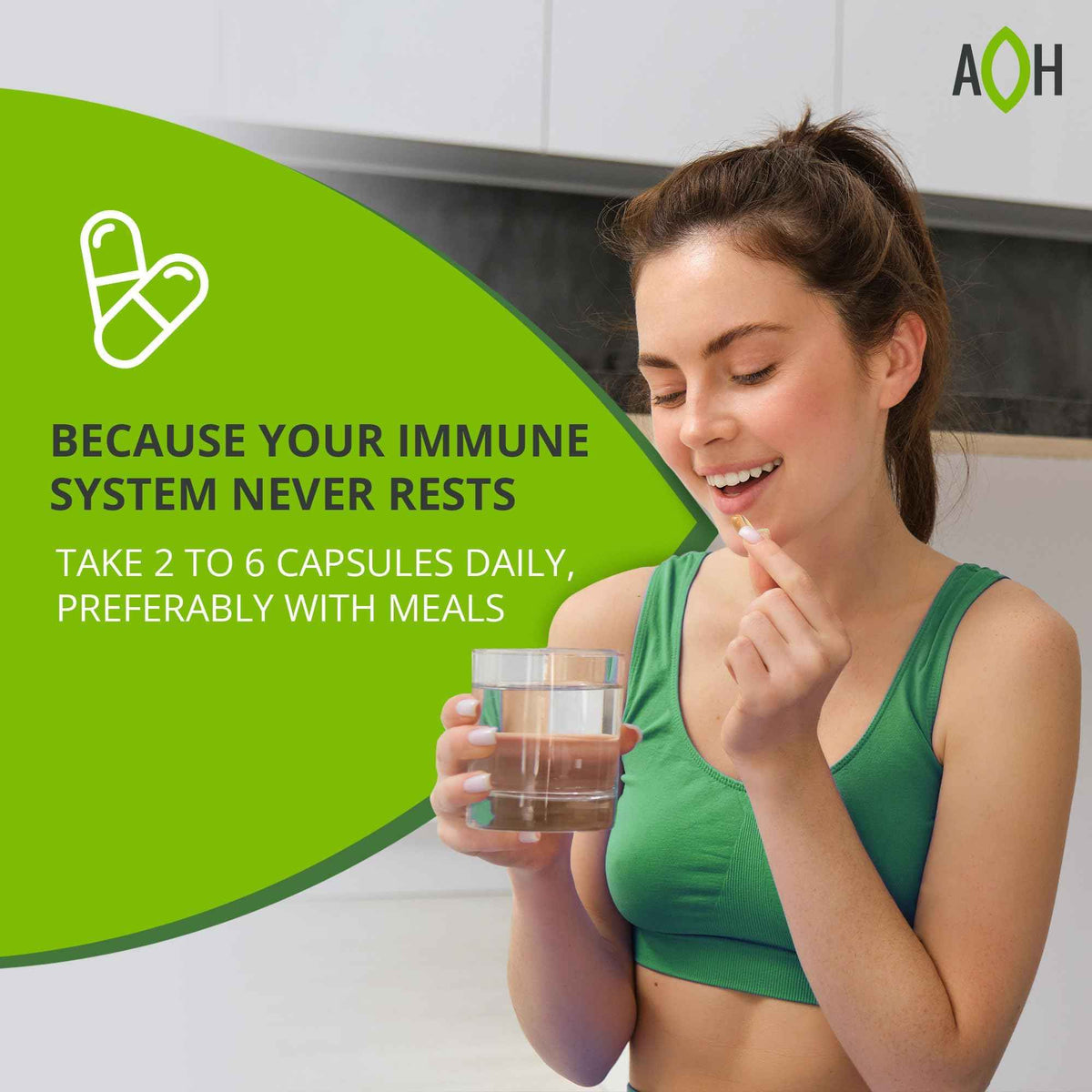 ADAPTOHEAL - Immuneheal – Adaptogen, Immune System Booster Supplement with Schisandra Chinensis, Ginseng and Mushroom Extract (90 Capsules) ADAPTOHEALBuy Supplements Australia