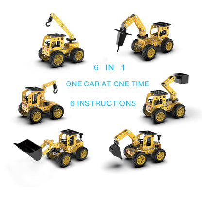 Jixin Xyzhi Construction Kits Stem Metal 3D Puzzle Machine Vehicle Model Car Construction Set Toy Parent-Child Interaction Play Sets Gifts for Children Age 4-16 Years