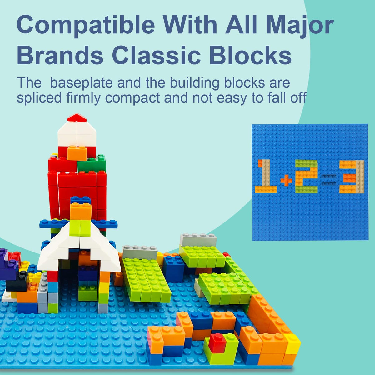 300 PCS Building Bricks Compatible with Lego Classic - 300 Pieces Basic Bulk Building Blocks in Random Color - Mixed Shape (300PCS)