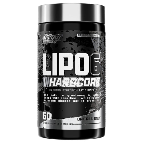 Nutrex Research Lipo-6 Hardcore – Metabolism & Energy Support – 60 Capsules