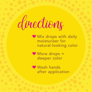 Jergens Natural Glow Instant Sun Drops, Sunless Tanning for Face and Body, Instant Sun Bronzing Drops, Oil Free, 1 Fl Oz
