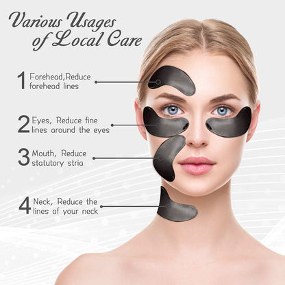 Permotary Crystal Collagen Eye Pads - Detox & Repair Black (30 Pairs)