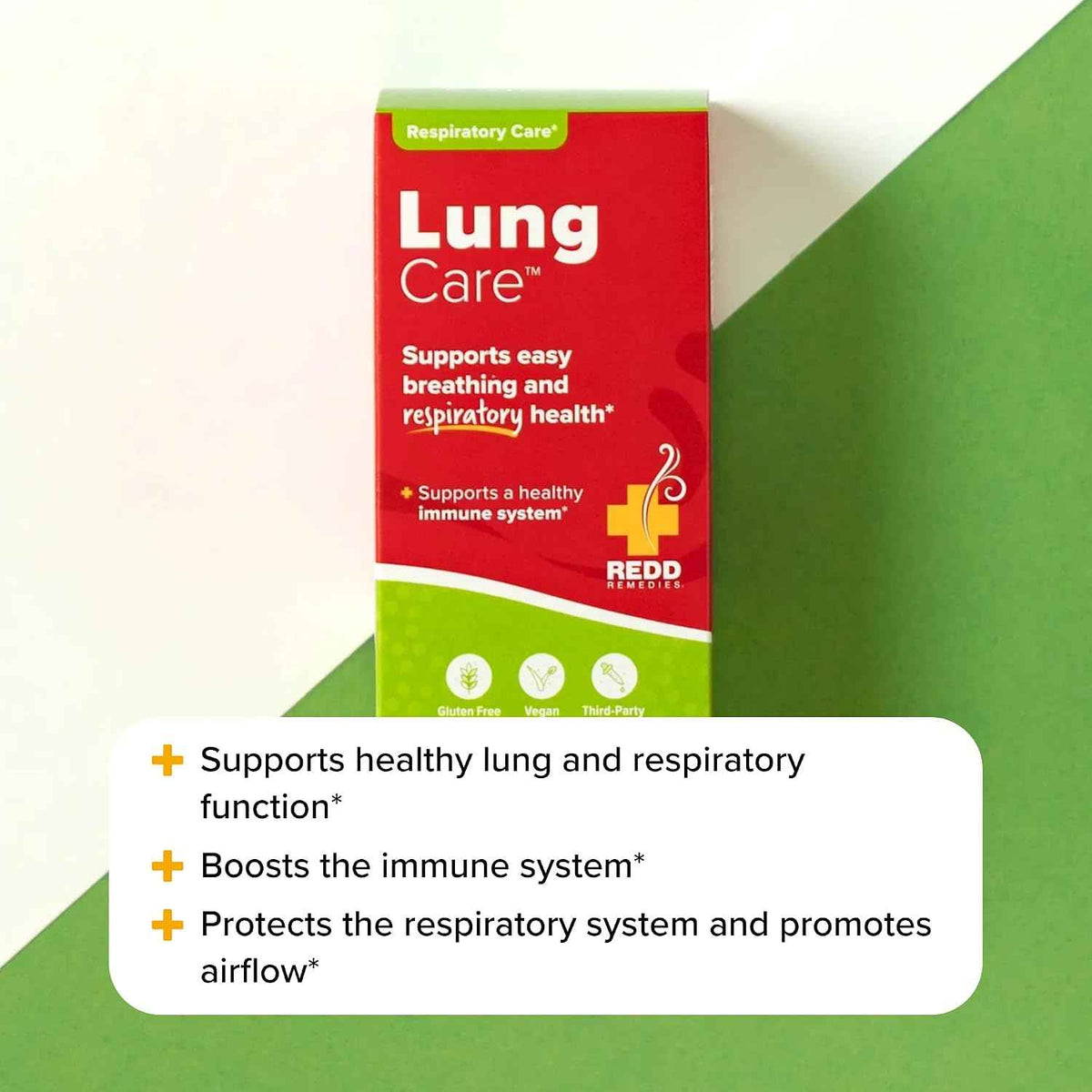Redd Remedies, Lung Care, Supports Easy Breathing and Respiratory Health, 80 Vegan Capsules