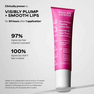 Paula’s Choice Pro-Collagen Peptide Gloss Lip Balm, Hydrates & Smooths Lips, Sheer & Glossy Finish for Fuller Lips