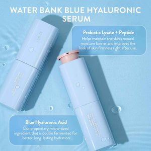 LANEIGE Water Bank Blue Hyaluronic Serum: Hydrating Face Serum with Peptide & Green Tea Enzyme to Improve Skin Firmness & Radiance