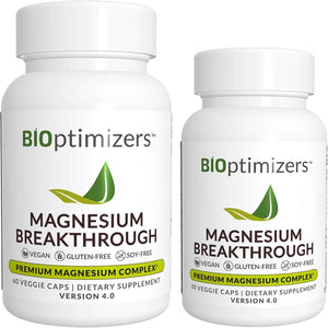 Magnesium Breakthrough Supplement 4.0 - Has 7 Forms of Magnesium: Glycinate, Malate, Citrate, and More - Natural Sleep and Brain Supplement - 90 Capsules