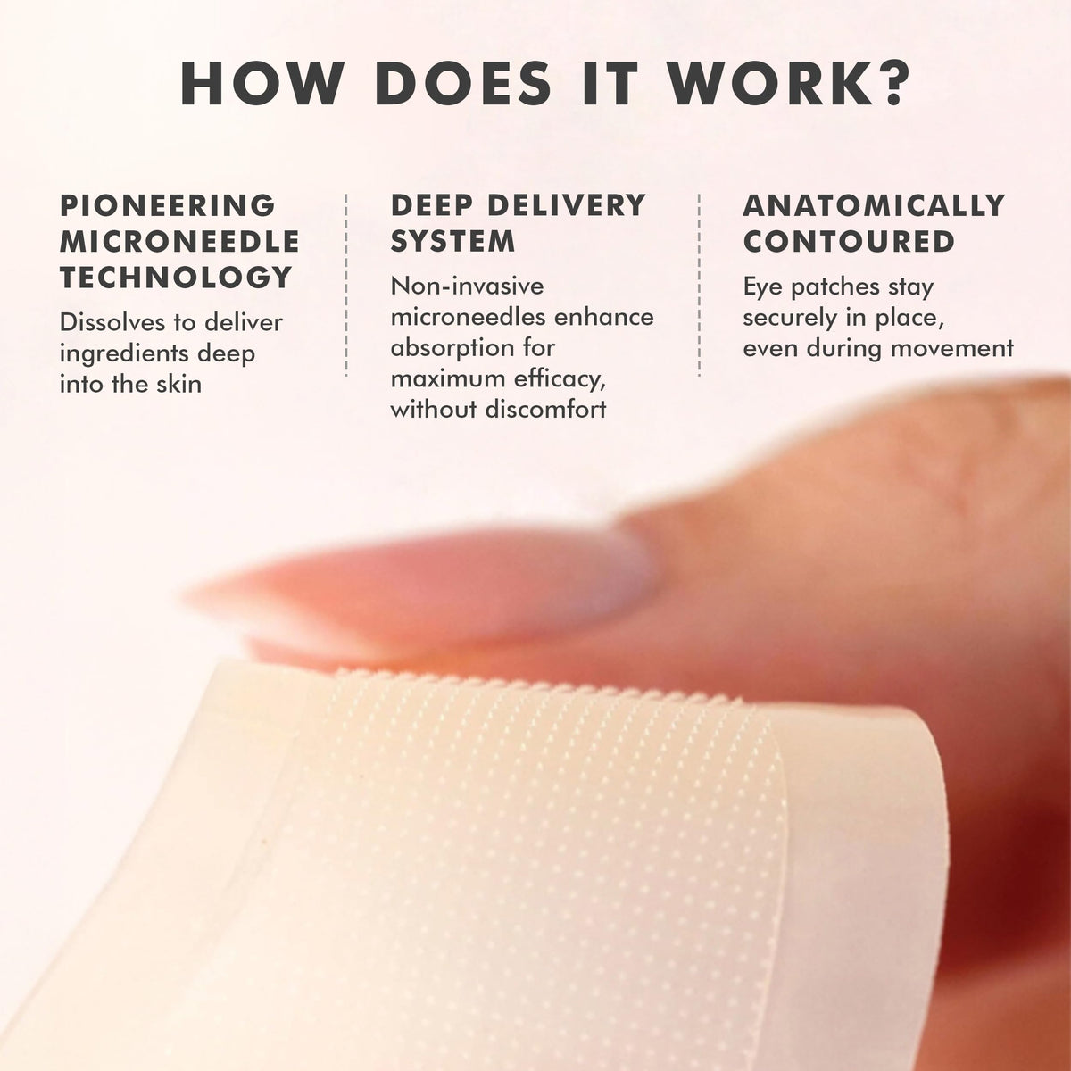 skyn ICELAND Dissolving Microneedle Under-Eye Patches - 39% Hyaluronic Acid & Peptides - Deep Hydration Overnight Mask (3 Pairs)