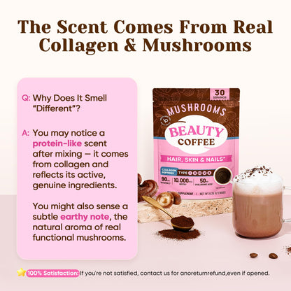 Venture Pal Mushroom Coffee, 12 Mushrooms, Focus & Digestion, 40 Servings - 12 Adaptogenic Mushrooms with Lion's Mane, Cordyceps, Reishi, Turkey Tail, Ashwagandha & Probiotics, Low Caffeine & Calories