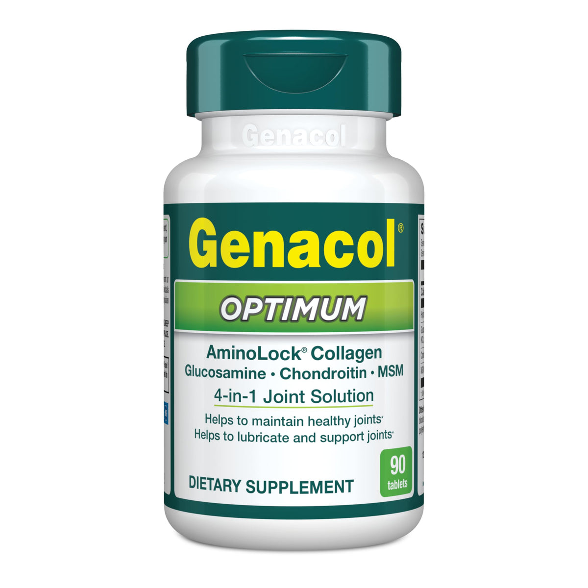 Genacol Optimum – Glucosamine, Chondroitin, MSM & Collagen, 30-Day Supply