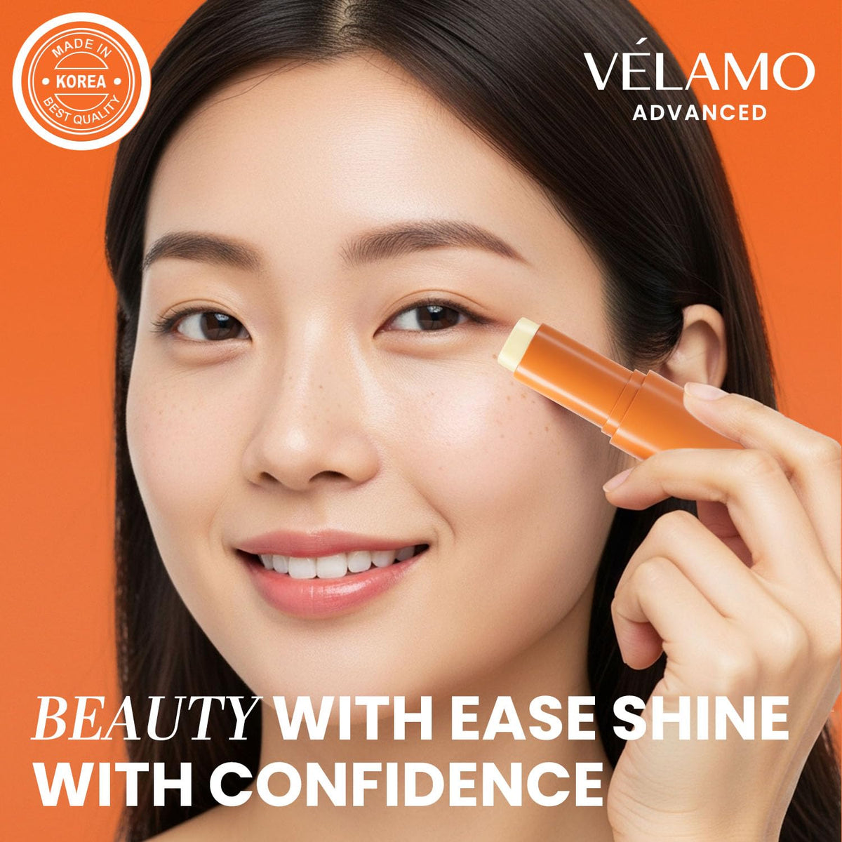 VELAMO ADVANCED Retinol Eye Stick (3 Pcs) - Upgraded Korean Formula with Collagen, Niacinamide & Peptides for Dark Circles & Wrinkles