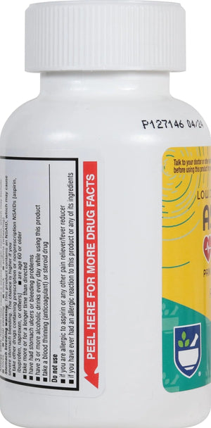 Rite Aid Aspirin Enteric Tablets - 81 mg Aspirin - 500 Count - Low-Dose for Headache Relief - Safety Coated - Aspirin Regimen - Migraine Medicine - Pain Relief Rite AidBuy Supplements Australia