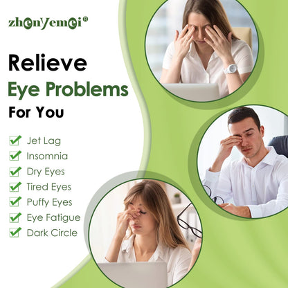 ZHENYEMEI Self-Heating Steam Eye Mask - 6A Silk Cotton Warm Compress for Dry Eye Relief - No Microwave Needed (18 Pack)