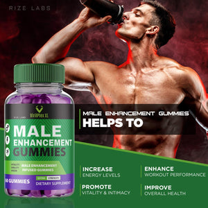 rize labs VirilPlex XL Male Performance Gummies, Premium Formula for Health and Well-Being for Men, Gummys to Deliver Maximum Performance Benefits - Pack of 3(180 Gummies) rize labsBuy Supplements Australia