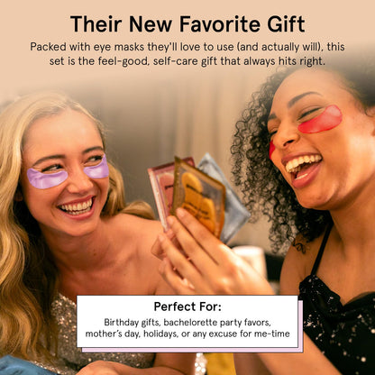 grace & stella Under Eye Mask Variety Pack - 18 Pairs (6 Colors) - Vegan Gel Patches for Dark Circles & Puffy Eyes