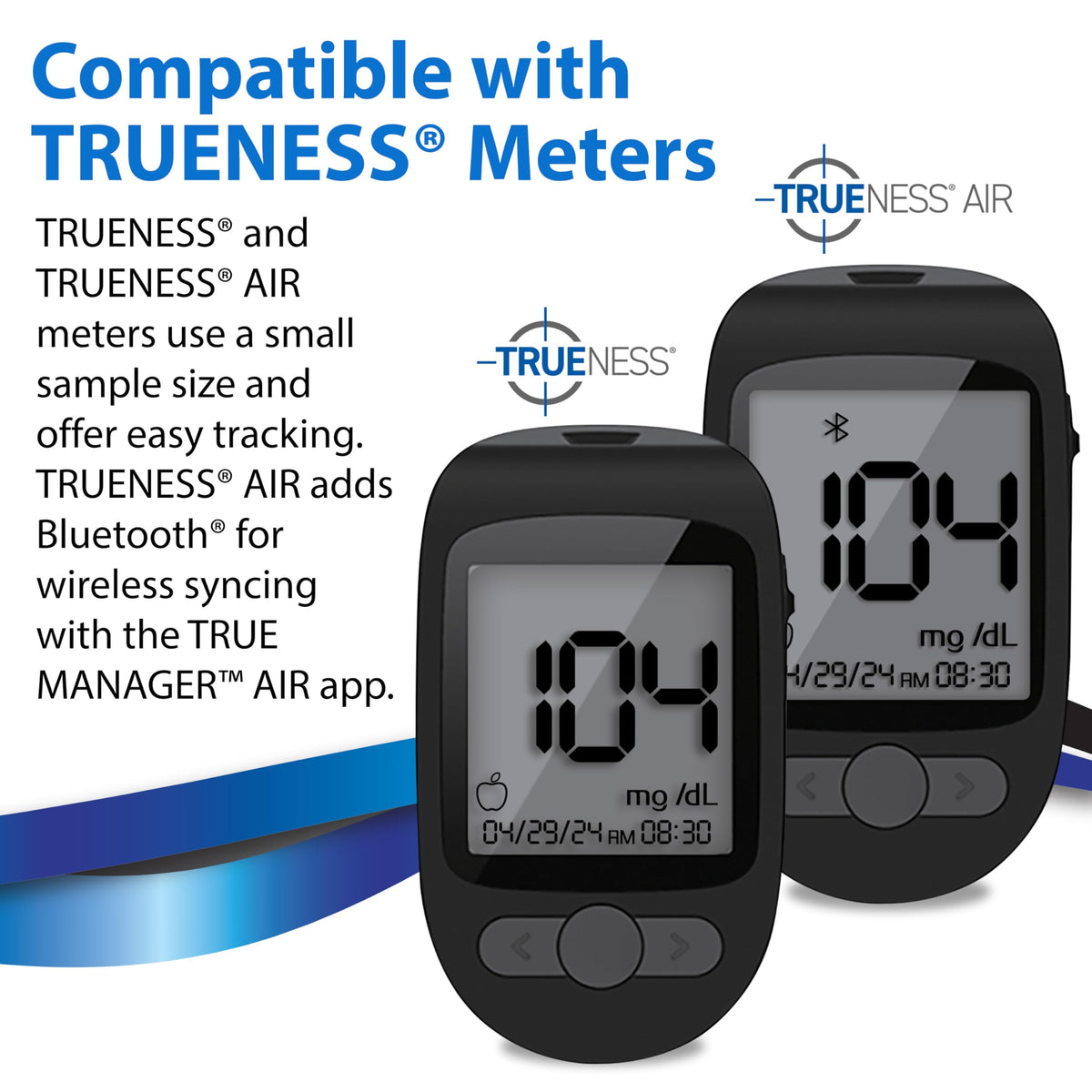 TRUENESS Blood Glucose Test Strips, 50 Count - Blood Glucose Test Strips Compatible with TRUENESS Family of Self Monitoring Blood Glucose Meters, Fast 5 Second Results