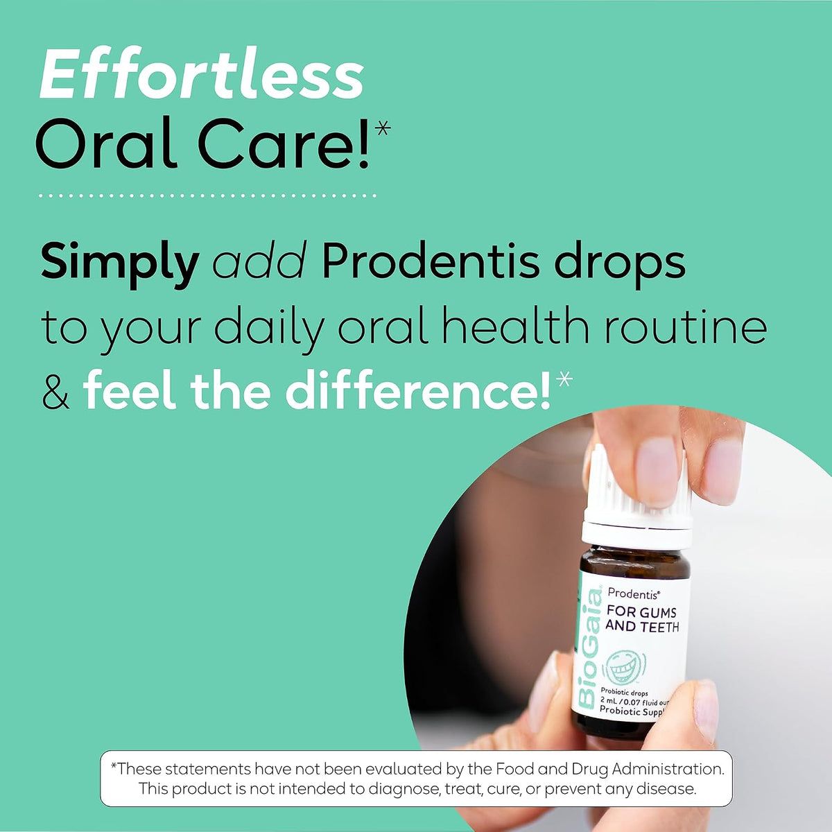 BioGaia Prodentis Oral Probiotic Drops for Teeth & Gums and Bad Breath - Dental Hygienist-Recommended - Promotes Healthy Gums & Improves Oral Health - Fights Bad Breath - Dental Probiotic 5mL