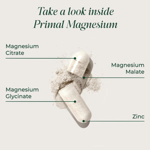 Primal Harvest Magnesium Supplement Complex 310mg by Primal Harvest with Magnesium Glycinate, Citrate, Malate, and Zinc 2 Pack, 240 Capsules Primal Harvest buy supplements Au