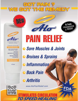 ALO Pain Relief Cream Therapy(32 oz with Pump) for Arthritis, Back Pain, Sciatica, Plantar Fasciitis, Tennis Elbow, Sore Muscles & Joints Inflammation - Working Out Aches, Acute Pain and Chronic Pain ALO Pain Relief CreamBuy Supplements Australia