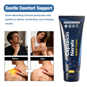 Capsaicin Nerex Relief Cream with Arnica, Menthol, MSM and Glucosamine for Body Joint Areas, Feet, Hands, Legs, Muscles, Joints, and Waist, 100g (2PACKS) bigyuanBuy Supplements Australia