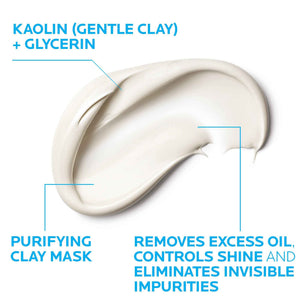 La Roche-Posay Effaclar Clarifying Clay Face Mask for Oily Skin, Unclogs Pores and Controls Shine Without Over-Drying, Packaging May Vary
