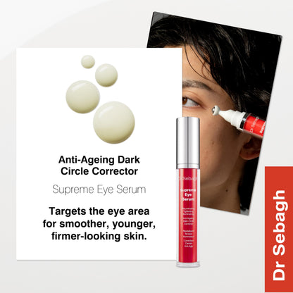 Dr Sebagh Supreme Eye Serum (0.51 fl oz) - Advanced Roll-On Formula for Firming & Brightening