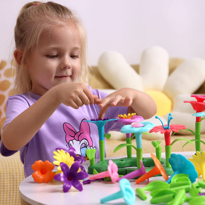 CENOVE Birthday Toys Gifts for 3 4 5 6 Years Old Boys Girls,Upgrade DIY Flower Garden Building Toy,STEM Educational Kids Toys Preschool Kindergarten Arts and Crafts Toy