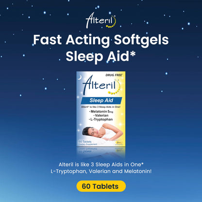 Alteril All Natural Sleep Aid 60 Tablets (Pack of 2)