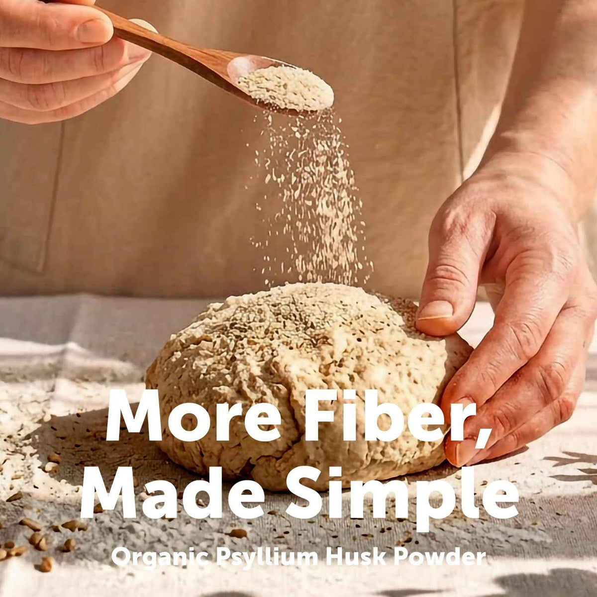 Micro Ingredients Organic Psyllium Husk Powder, 2lbs (32oz) - Daily Soluble Fiber Supplement - India Origin - Non-GMO, Keto Friendly, Vegan