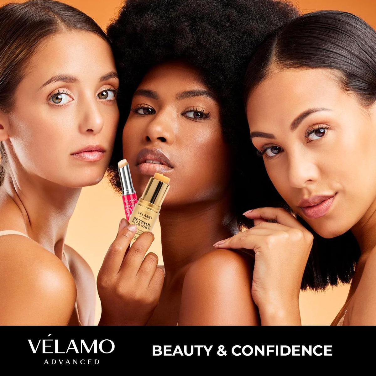 VELAMO ADVANCED Retinol Face Stick (0.28 oz) - Anti-Aging Treatment for Wrinkles, Fine Lines & Uneven Skin Texture