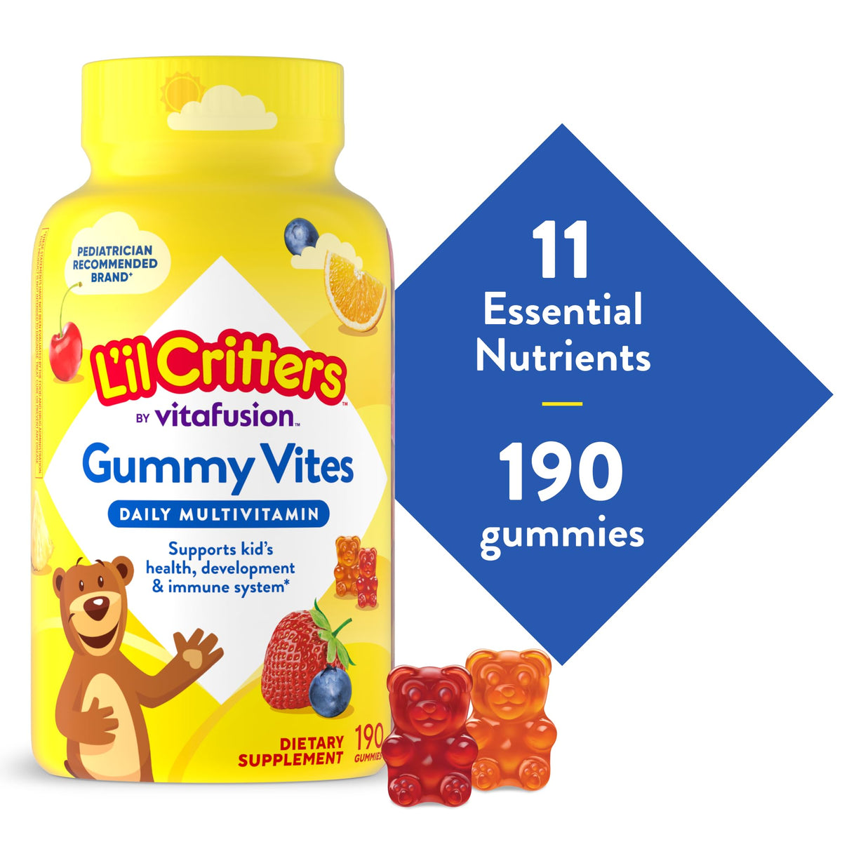 L'il Critters Gummy Vites Kids Multivitamin | 190 Gummies