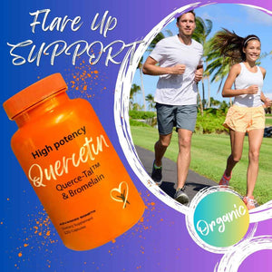 Advanced Bionetix Querce-Tal Quercetin + Bromelain 120 Veg Capsules - High Potency Enhanced Absorption Bioavailability. Supports Anti-Oxidant, Flare up Events, Heart Immune Health, Packaging May Vary