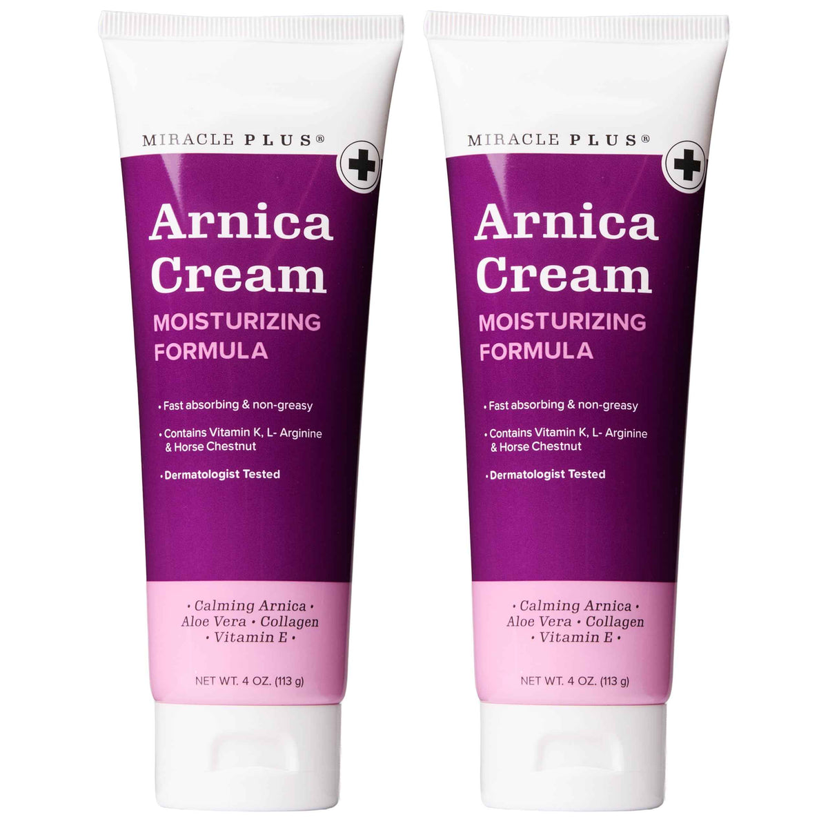 Arnica Gel, Vitamin K Cream, Skin Care - Moisturizing Bruise Formula With Horse Chestnut, 2-Pack