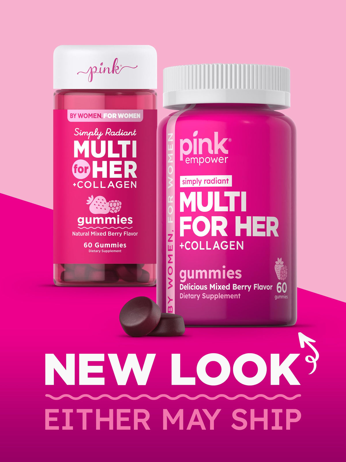 PINK Multivitamin Gummies for Women | Non-GMO & Gluten Free